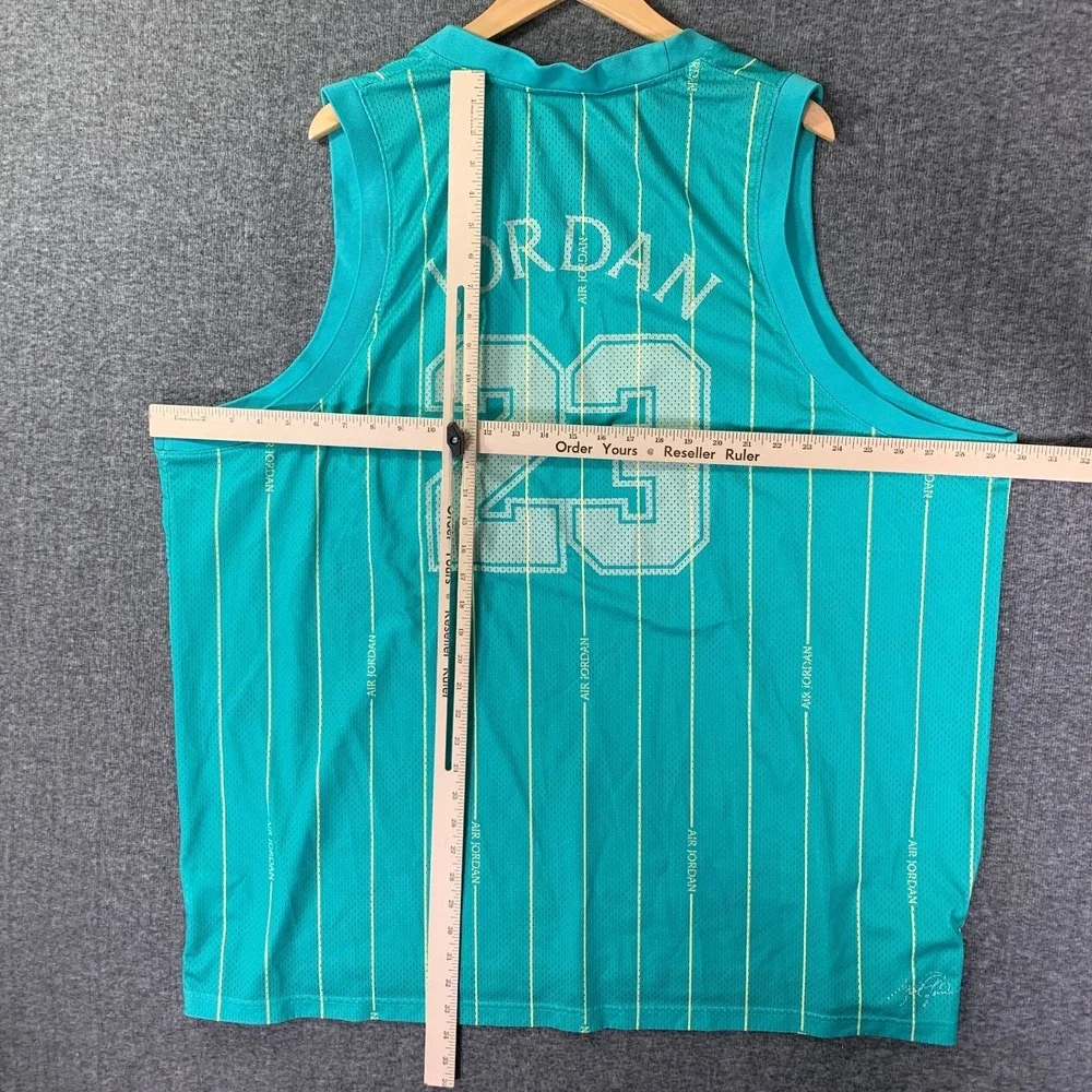 Jordan Teal Green Pinstripe Basketball Jersey and Shorts Set
